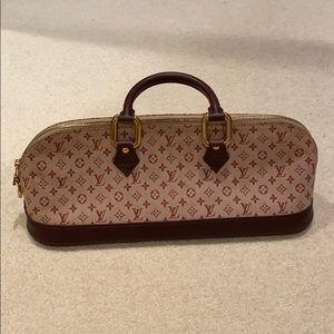 LOUIS VUITTON Monogram Mini Alma Long Hand Bag